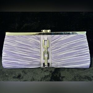 Selini New York Lavender Evening Clutch Bag 9.5” x 4”